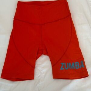 Zumba Fitness Women's Orange Shorts Size Small